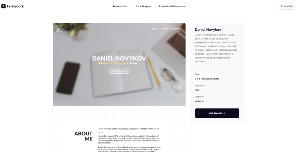 ux design portfolio