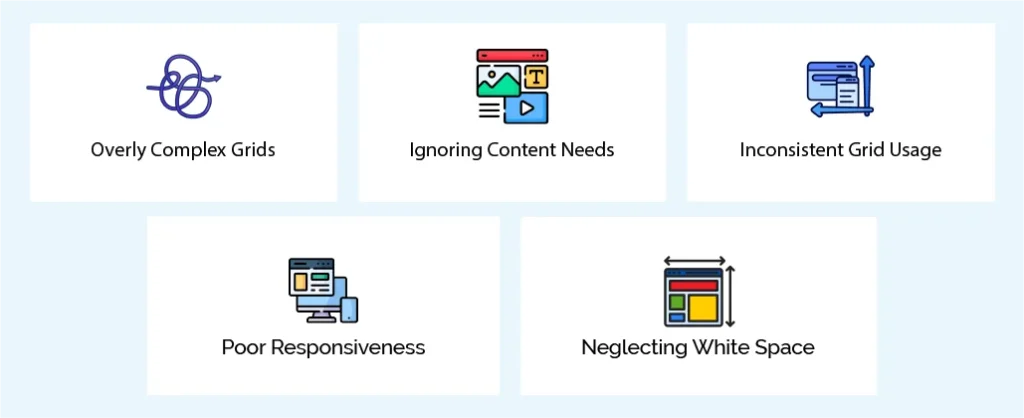 What are the Common Mistakes to Avoid in Grid Layout Design